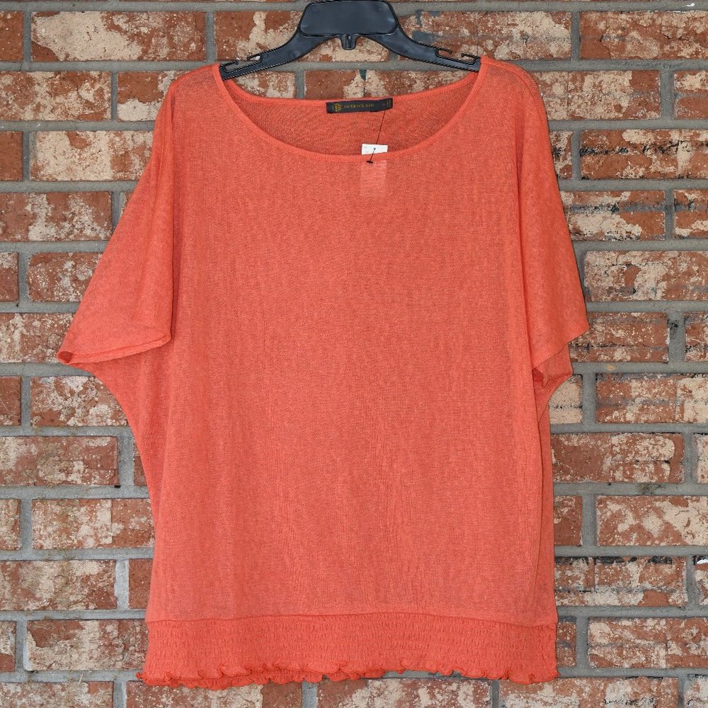 Outback Red Orange Top NWT